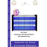 #Sineköldürücü Elektrikli Uv Morötesi Lamba Orta Boy İç Mekan Etkili Askılı Sinek Sivrisinek Öldürücü 220V