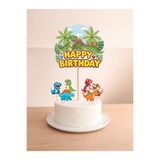 Sinem Gift Dinozor Doğum Günü Konsepti - Dinozorlu Pasta Süsü - Dinozorlu Cupcake Süsü