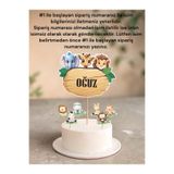 Sinem Gift Safari Doğum Günü Konsepti - Safari Pasta Süsü - Safari Cupcake Süsü - Pasta Süsü