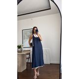 sinem kıvanç %100 KETEN GARNİLİ ELBİSE