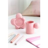 SİNEM YAMAN HOME BULUT PEMBE EL YAPIMI SERAMİK FİNCAN / 100 ML TÜRK KAHVESİ FİNCANI