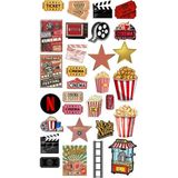 Sinema Sticker Telefon Laptop Notebook Tablet Defter Matara Stiker Etiket ST1692