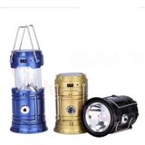 Sinerji Shop Güneş Enerjili Şarj Edilebilir USB Girişli Kamp Feneri Büyük Boy - Renkli