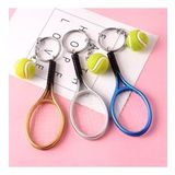 Sinerjim Gerçekçi Tenis Raketi Tasarımlı Şık Anahtarlık Kolye Çanta Süsü Tennis Keychain