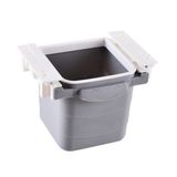 Sinerjim Mini Masa Çöp Kovası Plastik Tezgah Altı Geri Çekilebilir Yapışkanlı Görünmez Bölme Pratik