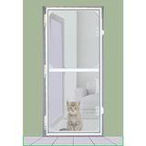 Sinexal Menteşeli Kapı Kedi Sineklik Beyaz