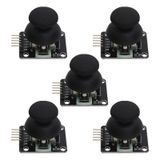 SING F LTD 5 adet çift eksenli düğme JoystickGame Joystick kontrol çubuğu sensörü Joystick elektronik yapı taşları ile uyumlu A/rduino PS2 ile uyumlu