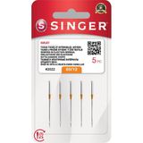 Singer 12 Numara Metal Overlok İğnesi 5 Parça Dokuma ve Kalın Streç İçin Tasarlanmış