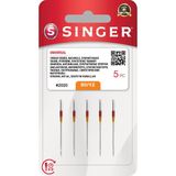 Singer 12 Numara Standart İğne Seti 5'li Blıster Dokuma Doğal Sentetik Kumaşlar İçin