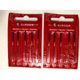 SINGER 2 PAKET 11 NUMARA DİKİŞ MAKİNASI İĞNESİ (NAKIŞ)