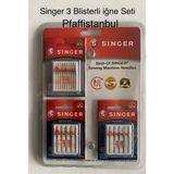 Singer 3 Blisterli Iğne Seti (10 Standart, 5 Jarse ve 5 Kot Iğnesi)