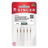 Singer Dikiş Makinesi İğnesi 2020-70/10 Numara Metal 5 Adet İnce Kumaşlar İçin Uygun