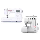 Singer Elite Ce677 Elektronik Dikiş Makinesi Ve Elmas 328 Ev Tipi 4 İplik Overlok Makinesi Avantajlı Paket