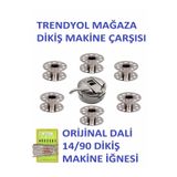 SİNGER Ev Tipi Aile Dikiş Makinesi Mekik 6 Adet Masura-10 Adet Dali 14 Numara Iğne H-1-106