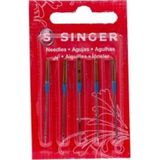 Singer Ev Tipi Dikiş Makine Iğnesi 11 Numara 5 Adet Kalınlığı 80/11 Uygun Tüm Dikiş Makineleri İçin