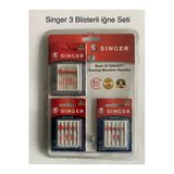 SİNGER Iğne 3 Blisterli Iğne Seti (10 STANDART, 5 JARSE VE 5 KOT İĞNESİ)