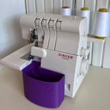 Singer Overlok Makinası Çöp Kutusu Xl Mor