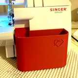 Singer Overlok Makinesi İçin Çöp Kutusu - Kırmızı