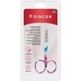 Singer Sınger 250014403 Kıvrık Uçlu Renkli Nakış Makası 4 inç / 10.2 cm Hafif Tasarım ve Keskin Bıçak