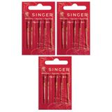 Singer Sınger Dikiş Makine Iğnesi - 2045 - 09 Jarse Iğnesi 3 Paket Kırmızı