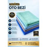Single ( 1 Adet ) 40×60 Cm Premium Kalite %100 Mikrofiber Araç Cila Kurulama Durulama Bezi Ekstra Su Emici