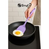 Single ( 1 ADET ) Sert Uçlu Ekstra Geniş Ağızlı Silikon Spatula