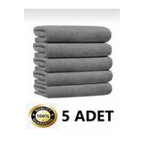 Single ( 5 ADET ) 50*70 Cm Mikrofiber Kalın Dokulu Oto Cam Araç Yıkama Kurulama Oto Temizlik Bezi