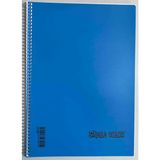 Single Color Sıngle Color A4 40 Yaprak Çizgili Pp Kapak Spiralli Defter Mavi