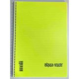 Single Color Sıngle Color A4 40 Yaprak Çizgili Pp Kapak Spiralli Defter Sarı