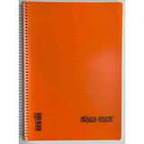 Single Color Sıngle Color A4 40 Yaprak Çizgili Pp Kapak Spiralli Defter Turuncu
