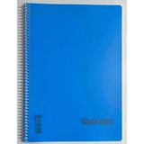 Single Color Sıngle Color A4 96 Yaprak Çizgili Pp Kapak Spiralli Defter Mavi
