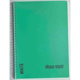 Single Color Sıngle Color A4 96 Yaprak Çizgili Pp Kapak Spiralli Defter Turkuaz