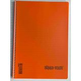 Single Color Sıngle Color A4 96 Yaprak Çizgili Pp Kapak Spiralli Defter Turuncu