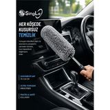 Single Oto Genel Temizlik Mikrofiber Lüx Toz Alma Mopu Teleskopik Anti Statik Toz Alıcı Temizleyici