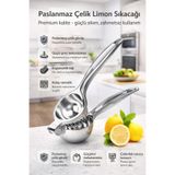 Single Paslanmaz Çelik Limon Sıkacağı