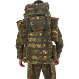 Single Sword 100+10L Su Geçirmez Outdoor Taktik Kamp Çantası - Renk: Puma Black-Multicolor - Beden: Standart - Camel