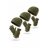 Single Sword 3’lü Polar Bere Seti – Kadın & Erkek Kışlık Unisex Şapka 0//HAKİ
