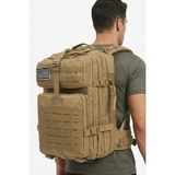 Single Sword 50L Taktik Sırt Çantası Su Geçirmez Askeri Outdoor Kamp Dağcı Çanta Outdoor Kullanım Için - Renk: Bej - Beden: Standart