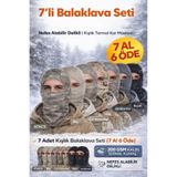 SINGLE SWORD 7’li Unisex Balaklava Termal Kar Maskesi Motor Outdoor Kayak Avcılık Soğuk Hava 153.20.0030-7-P