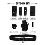SINGLE SWORD 8 Parça Siyah Güvenlik Kemeri Palaska Seti Taktik Görev Kemer Aksesuarları 153.999.012