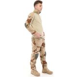 Single Sword Dizlikli Kamuflaj Taktik Erkek&Kadın Outdoor Kargo Pantolon - Beden: L | Renk: Ç.kamuflaj