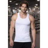 Single Sword Erkek Sporcu Atleti Nefes Alan Hızlı Kuruyan Fitness Koşu Atleti, Beyaz, M