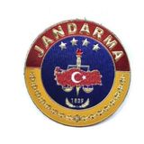 Single Sword Jandarma Asayiş Plastik Yuvarlak Arma - Patch - Peç - 153.10.141