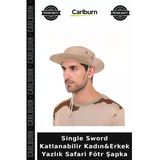 Single Sword Katlanabilir Kadın&Erkek Yazlık Safari Fötr Şapka Güneşlik Kombin Avcılık