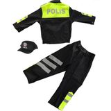 Single Sword Kız&Erkek Çocuk Polis Kıyafeti (Şapka, Gömlek, Pantolon Takımı) Yeni Model - Beden: 2 | Renk: Sarı - 2 Yaş