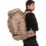 Single Sword Kolay Taşıma 110 L Ayarlanabilir Taktik Premium Kalite 100+10L Su Geçirmez Outdoor Sırt Çantası - Renk: Bej - Standart