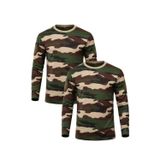 Single Sword L//USA 2’li Set Unisex Kamuflaj Desen Uzun Kollu %100 Pamuk Kamp · Askeri · Spor · Günlük T-Shirt