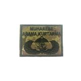 Single Sword MAK Nakış Patch - Muharebe Arama Kurtarma Nakış Arma Peç TSK