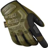 Single Sword Mechanix Tam Parmak Taktik Eldiven, Darbe Emici İş Eldiveni, Dokunmatik Özellikli Motosiklet&Spor Eldiveni, Unisex HAKİ-L