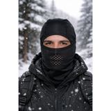 SINGLE SWORD Nefes Alan Rüzgar Geçirmez Balaklava Kar Maskesi - Siyah